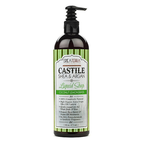Castile Shea  & Argan Liquid Soap (Coconut Lemongrass)